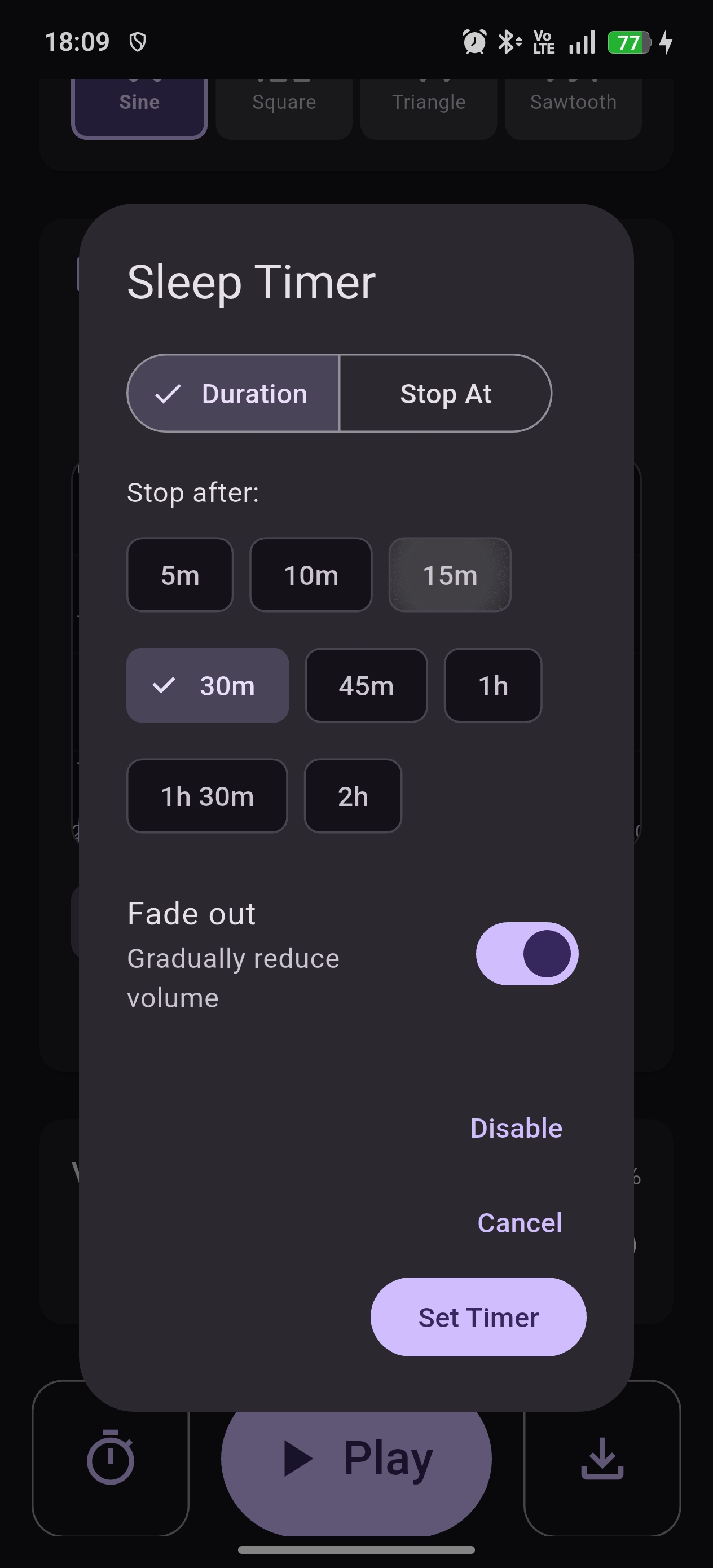 Sleep Timer